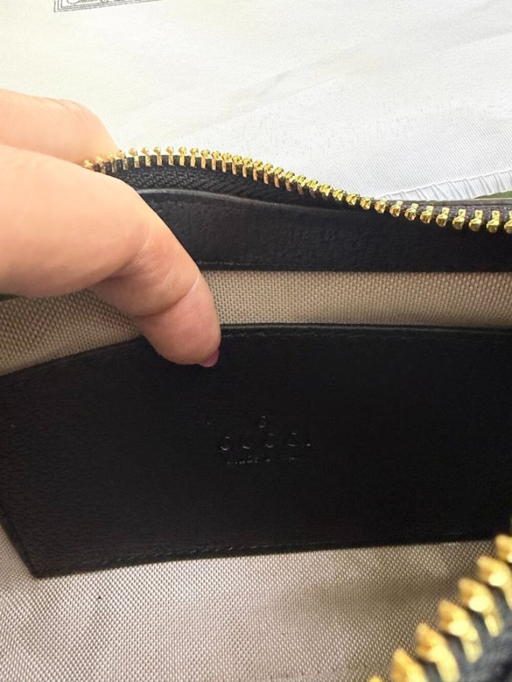 Monogram Canvas Mini Shoulder Bag Gold Hardware Chain Strap Y2K Vintage Style - Picture 3 of 6